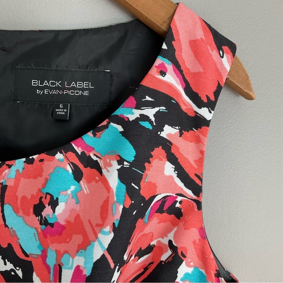 Black Label, coral colored dress, size 6, EUC - Picture 4 of 4